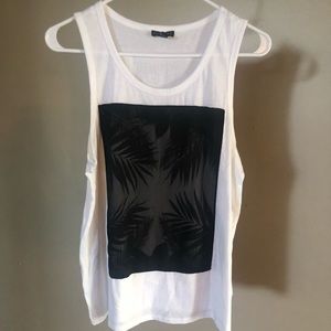 Express White Tank Top Size M